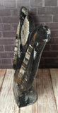 GGandJ.com Ammonite & Orthoceras Small Tulip Fossil Statue Rear view