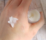 All natural, organic healing salve on skin, spa, gift, cream, lotion