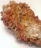 Vanadinite on Barite Crystal Specimen