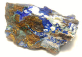Naturally Unique Copper with Malachite and Azurite