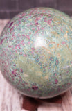 Natural green and pink gemstone