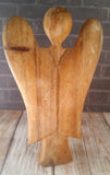 Natural Wood Carving of Angel