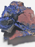 Rough Azurite on Quartz
