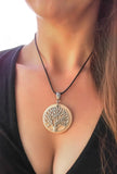 Wood and Metal Tree of Life Pendant