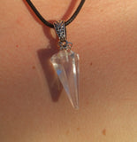 Faceted Clear Quartz Pendant