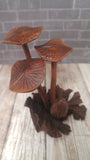 Handcarved small wood mushroom from Indonesia GGandJ.com