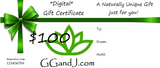 Gypsy Gems & Jewelry™ Naturally Unique™ $100 Digital Gift Certificate GGandJ.com