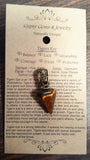 Tiger Eye Pendant with Brass Bail