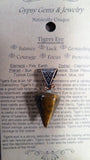 Tiger Eye Pendant with Copper Bail