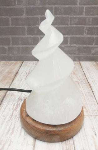 Spiral Selenite USB Lamp