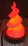 Selenite Lamp red