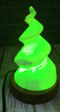 Selenite Lamp green