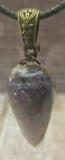 Amethyst Pendant with Brass Bail