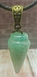 Green Aventurine Pendant Brass