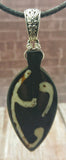 Batik Bone Spear Pendant silver