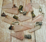 Gypsy Gems & Jewelry™ Naturally Unique™ Rose Quartz Pendants