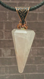 Faceted Rose Quartz Pendant