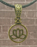 Brass Lotus Pendant