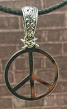 Silver Peace Sign Pendant