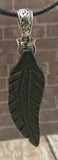Bone Feather Pendant silver