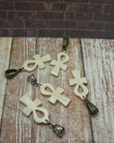 Natural Bone Ankh Pendant