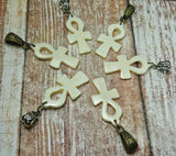 Bone Ankh Pendant Gypsy Gems & Jewelry GGandJ.com