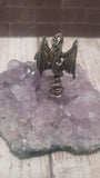Dragon on amethyst for sale