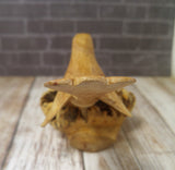 Gypsy Gems & Jewelry™ Wood bird on flower rear view