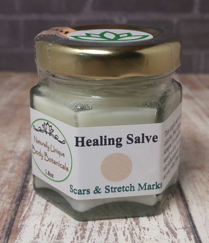 Gypsy Gems & Jewelry™ Naturally Unique Body Botanicals™ 1.8oz Scar & Stretch Mark Care Organic Healing Salve GGandJ.com