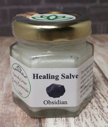 Gypsy Gems & Jewelry™ Naturally Unique Body Botanicals™ 1.8oz Obsidian Organic Healing Salve GGandJ.com