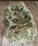 Natural green Prehnite with Epidote Gemstone Crystal from Morocco on GGandJ.com