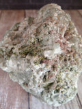 Natural green Prehnite with Epidote Gemstone Crystal from Morocco on GGandJ.com