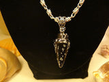 Obsidian Snowflake Pendant