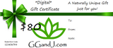Gypsy Gems & Jewelry™ Naturally Unique™ $80 Digital Gift Certificate GGandJ.com