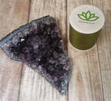 Natural Purple Amethyst Crystal from Brazil GGandJ.com with size reference