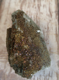 Fluorite with Pyrite from Morocco Natural green and iridescent gemstone mineral on GGandJ.com