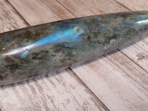 Massage Wand Iridescent Labradorite GGandJ.com gypsy Gems & Jewelry