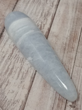 gemstone wand blue and white