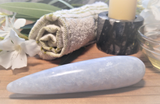 Spa Towel massage Oil gemstone wand Relax Therapeutic Luxury Flower Healing Candle septarian