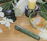 Spa Towel massage Oil gemstone wand Relax Therapeutic Luxury Flower Healing Candle Ruby Zoisite