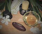 Spa Towel massage Oil gemstone wand Relax Therapeutic Luxury Flower Healing Candle Shiva