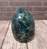 Natural Blue Apatite from Madagascar Cut Base Free form Gemstone tower Gypsy Gems & Jewelry