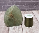 Fluorite free form with thread spool size reference GGandJ.com