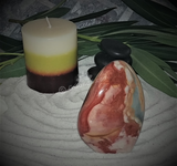 Spa massage Oil gemstone wand Relax Therapeutic Luxury Flower Healing Candle Jasper