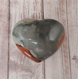 Polychrome Jasper Heart from Madagascar GGandJ.com