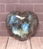 Natural Iridescent Gemstone Labradorite Heart from Madagascar GGandJ.com