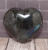 Hand carved labradorite heart natural gemstone gift idea ggandj.com gypsy gems & jewelry naturally unique
