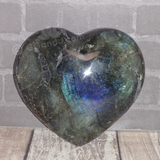 Labradorite from Madagascar GGandJ.com Natural Gemstone Heart Blue Green