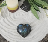 Spa Luxury Relax Reiki Energy Healing Meditation Natural Gemstone Mineral Gypsy Gems & Jewelry GGandJ.com Labradorite Heart Naturally Unique
