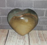 Polychrome Jasper Heart from Madagascar GGandJ.com